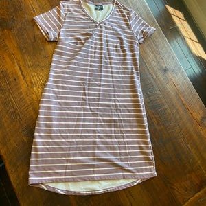 striped cotton dress